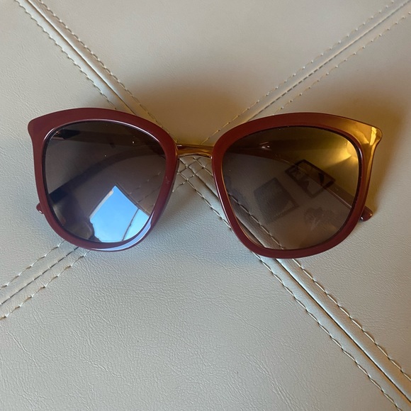 Calvin Klein CK3201S 615 Red Brown Gradient Lens Womens Sunglasses - Picture 3 of 5